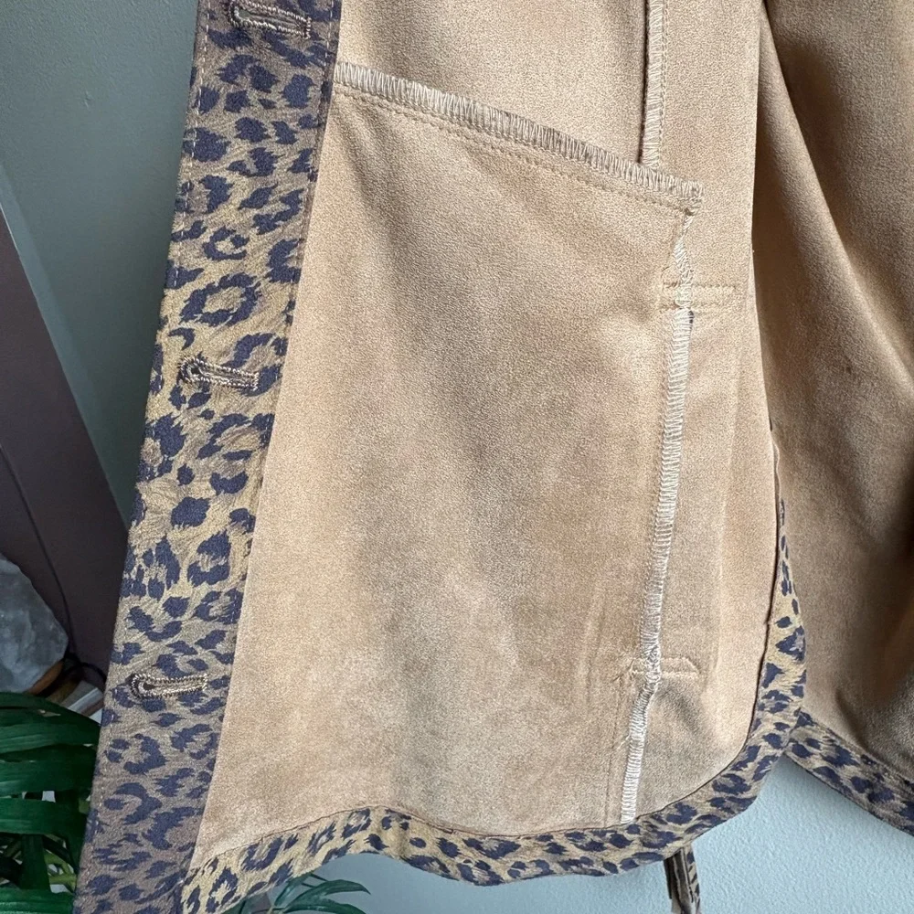 Free People Fringe Out Leopard Print Jacket - Picture 6 of 6